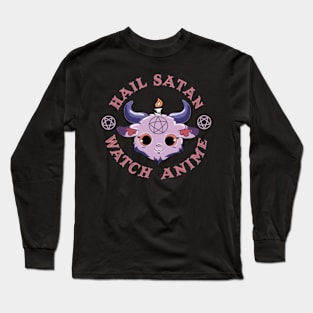 Hail Satan Watch Anime Long Sleeve T-Shirt